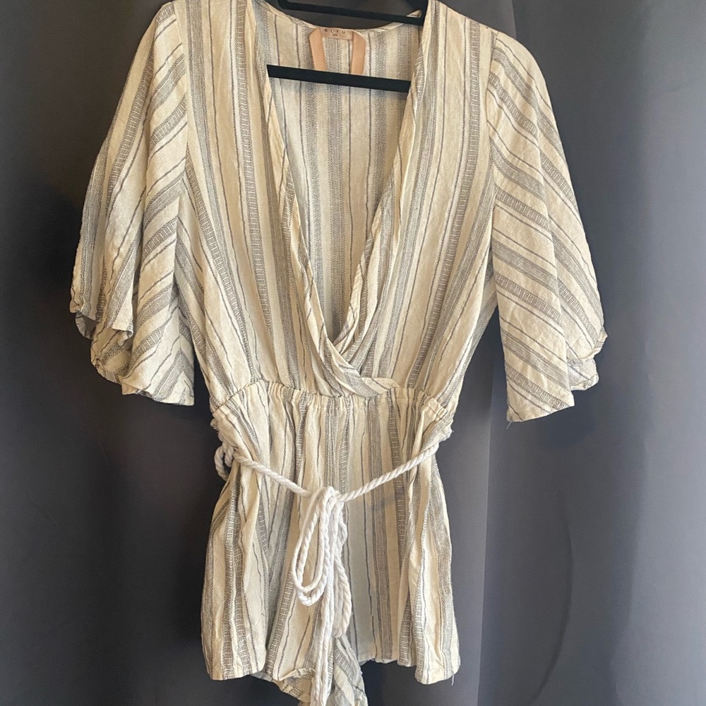 Women’s Romper with Rope Tie